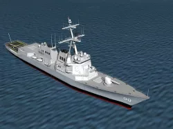Burke Class Destroyer DDG 90 USS Chafee 3D model