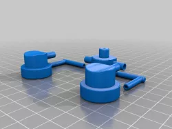 Cap for two colors and 3d cap