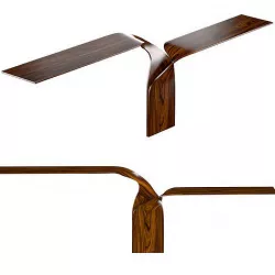 Carol Egan Hand-Carved Walnut Console 3D model