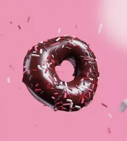 Chocolate donut 3D model