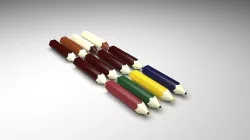 Chocolate Pencil 3D model