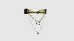 Choker Collar C07 Gold - Character Design Punk Gothic Low-poly 3D model