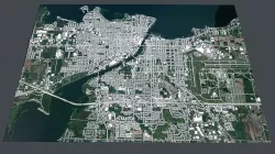 Cityscape Oshkosh Wisconsin USA 3D model