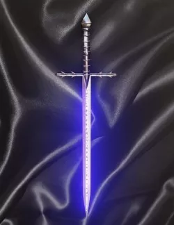 Cold Steel Two Handed Great Sword Low-poly 3D model
