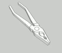 Combination pliers 3D model
