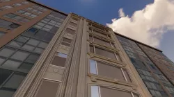 Commercial Building Facade 3D model-Classic building facade Low-poly 3D model
