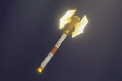 Double Bit Light  Axe - Elemental Battle Axe - Model 01 Low-poly 3D model