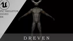Dreven Low-poly 3D model