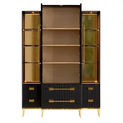 Ebony Satin Tall Cabinet 3D model