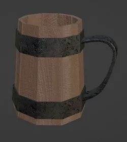 Fantasy Beer Mug 3D model