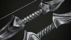 Fantasy Bow PBR Game-Ready Low-poly 3D model