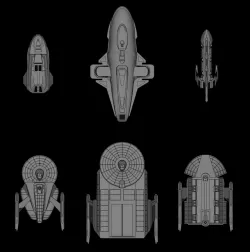 FASA Federation Non-combatants Part 1: Star Trek starship parts kit expansion #22