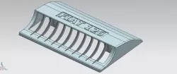 Fiat 126 Polski air intake bonnet 3D model
