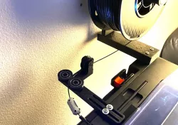 Filament guide 90-degree with rollers