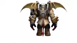 Fly like a humanoid elephant warrior beast punk style 3D model