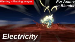 For Anime in Blender - Electricity 3D model