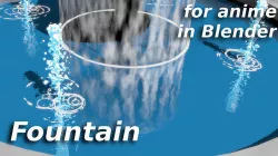 For Anime in Blender - Fountain 3D model