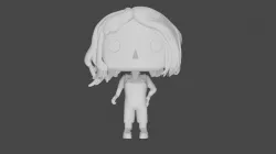 Funko Pop Female 3D model
