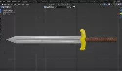 Game sword low poly Low-poly 3D model