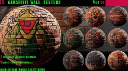 Geraffiti wall 2K VOL1 Texture
