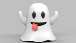 ghost emoji 3D model