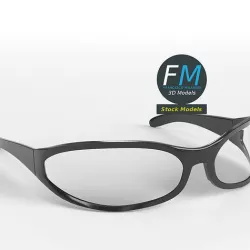 Glasses wrap around 3D model
