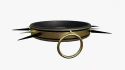Gothic Collar J06 Gold - Character Fashion Design Low-poly 3D model