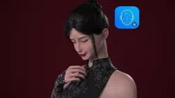 Graceful Girl V2 Low-poly 3D model