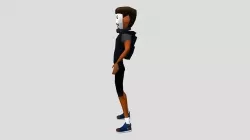 Hacker Character 3D model