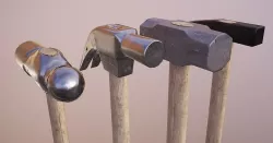 Hammer Pack Low-poly 3D model