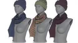 HAT AND SCARF 3D model