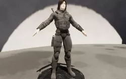 hero man001 3D model