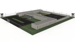 High security prison 3D model