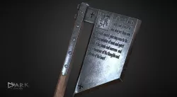 Holy Executioner Axe Low-poly 3D model