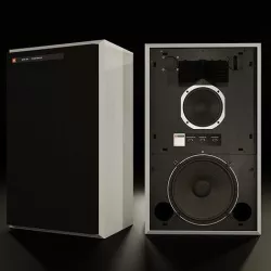 JBL 4343 Studio Monitor in Black 3D model