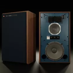JBL 4343 Studio Monitor in Blue 3D model