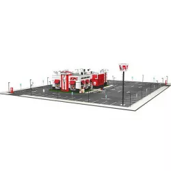KFC Building and parking 3D model