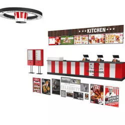 KFC equipment Low-poly 3D model