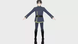KIRITO 3D MODEL T-POSE SHAPE KEYS RIGGED Low-poly 3D model