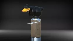 knob for duck transmission lever with a pure high polygons  3D model