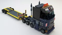 Lego Truck and worker  3D model