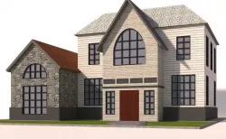 low poly cartoon house 7 Low-poly 3D model