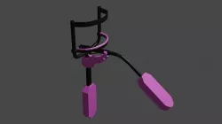 Low Poly Eyelash Curlers Low-poly 3D model