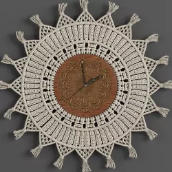 macrame clock-01 3D model