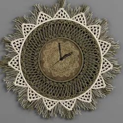 macrame clock 02 3D model