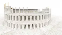 Marcellus-Commercial Building Facade 3D model-Classic building Low-poly 3D model