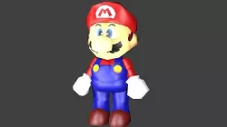 Mario 64 - Rigged - PBR 3D model