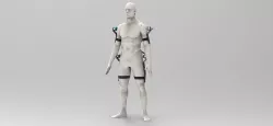 Mechanical assisted exoskeleton device 3D model