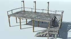 Medieval Gallows 3D model