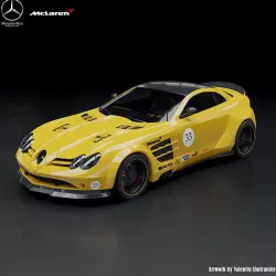 Mercedes SLR McLaren and body kit 3D model